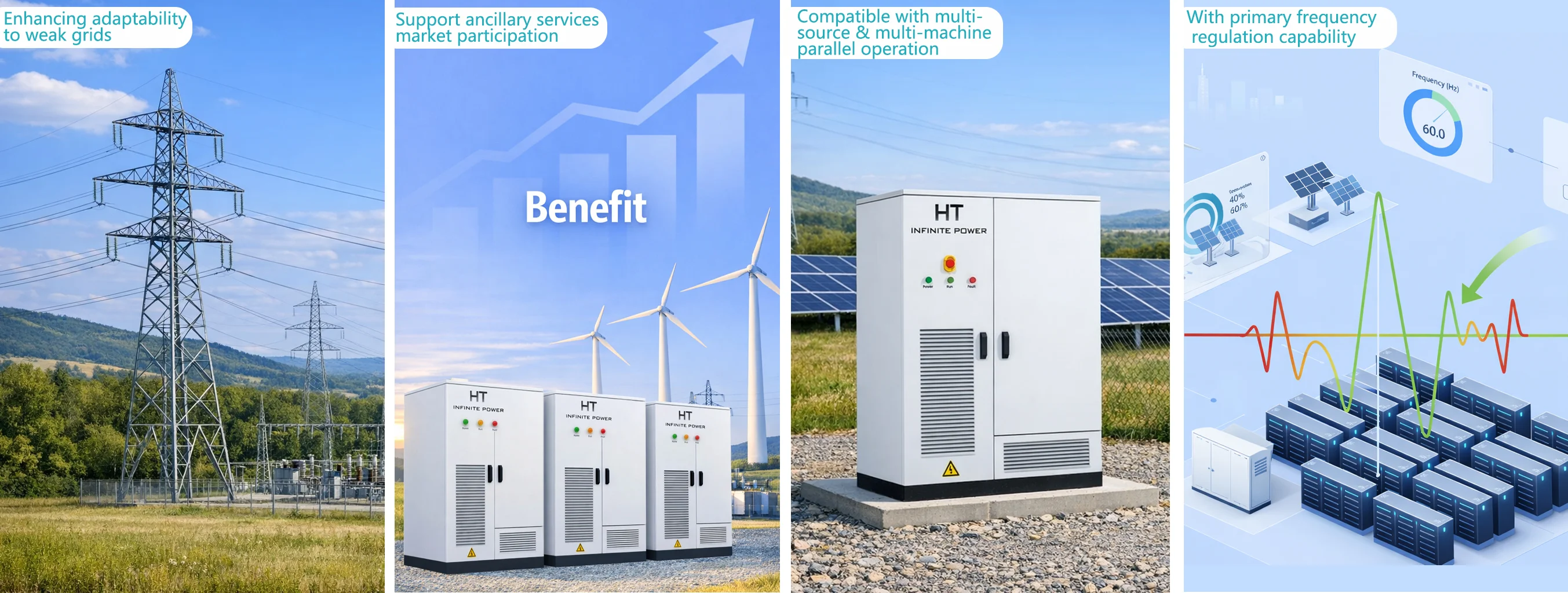 HT InfinitePower 135 kW 261 kWh VSG Integrated BESS Improves Powe Quality